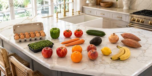 Produce Box with eggs
